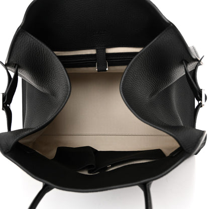 Matte Grained Calfskin Soft Margaux 15 Black