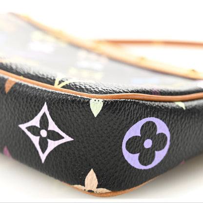 Monogram Multicolor Pochette Accessories Black