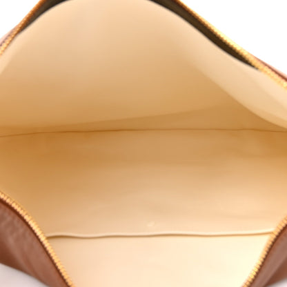 Calfskin Large Go-Hobo Bag Saddle Brown