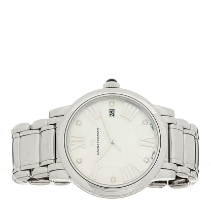 Stainless Steel Diamond Mother of Pearl 38mm Classic Quartz Watch