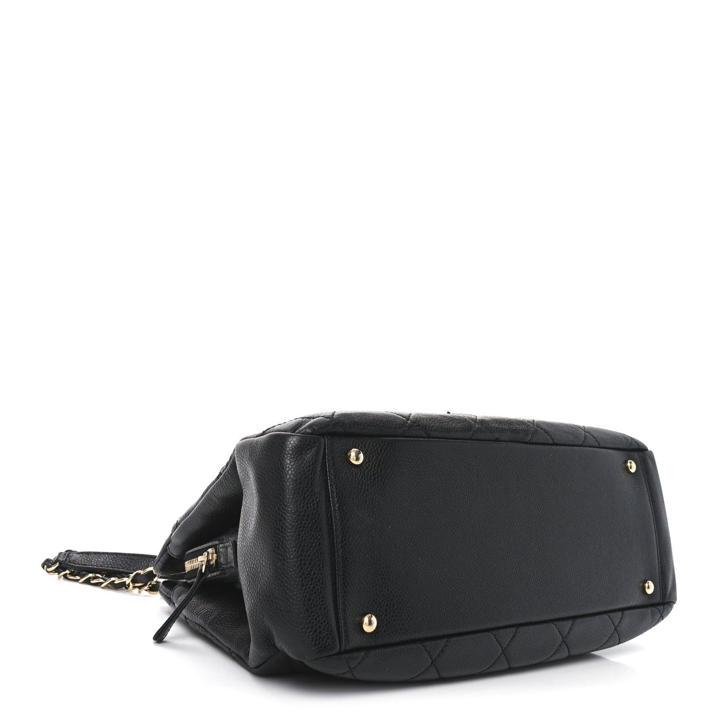 Caviar Quilted Timeless CC Soft Tote Black
