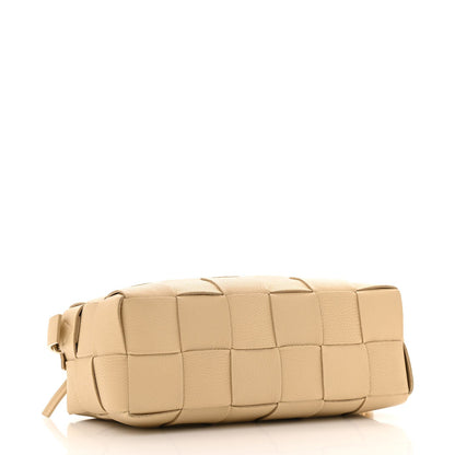 Grained Calfskin Maxi Intrecciato Brick Cassette Bag Porridge