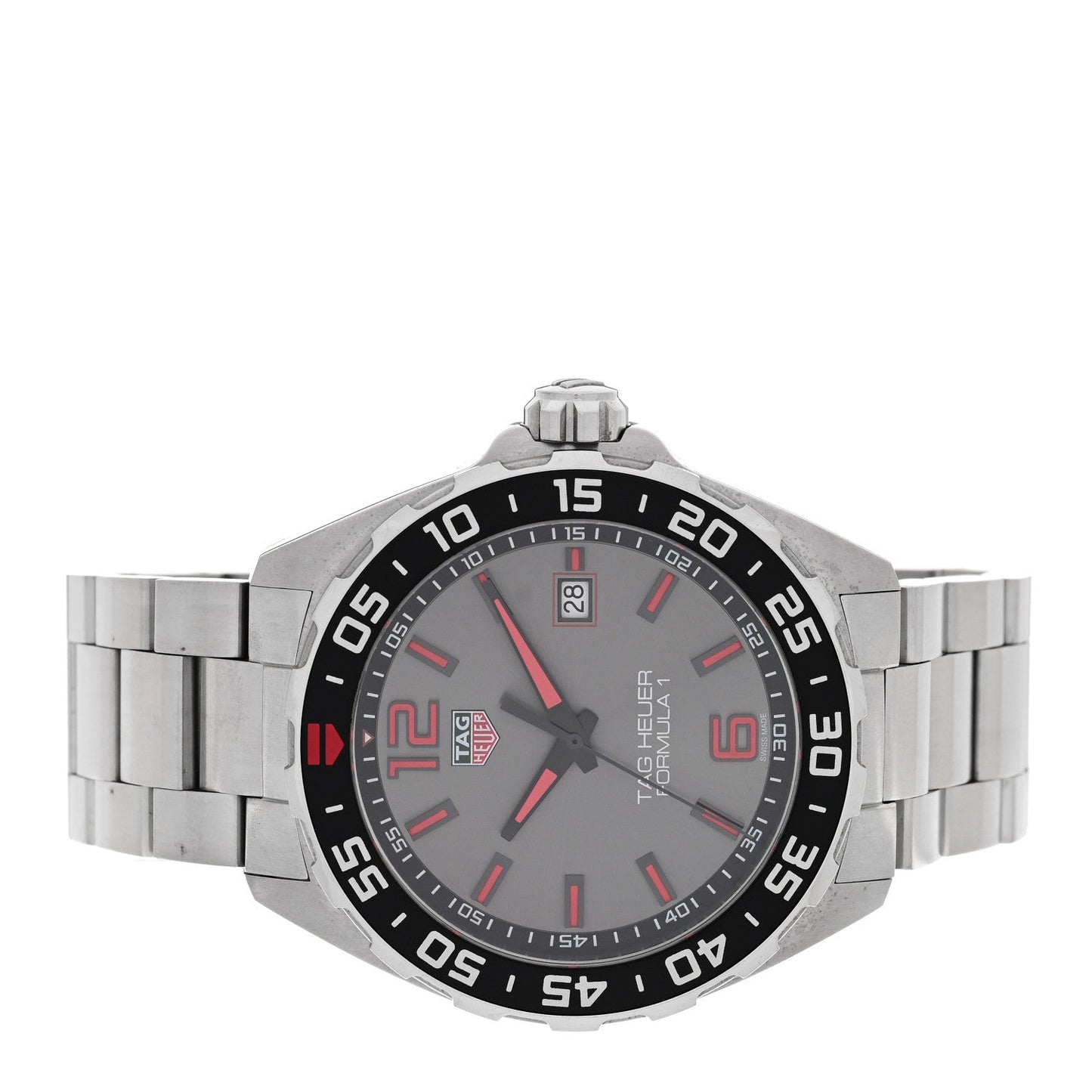 Stainless Steel 43mm Formula 1 Quartz Watch Silver WAZ1018