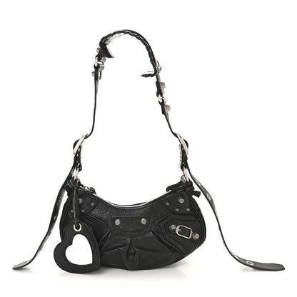 Agneau Arena Le Cagole Shoulder Bag XS Black