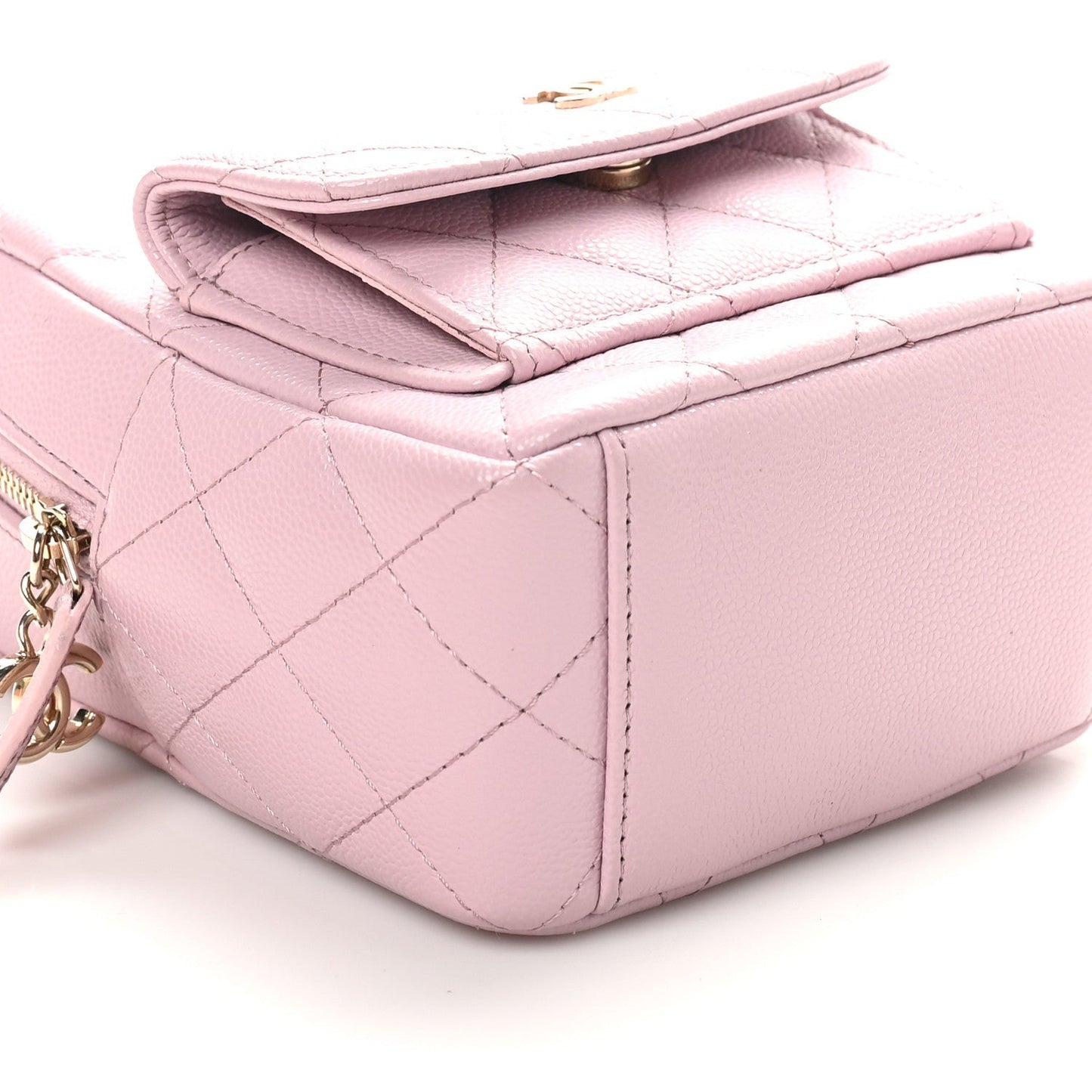 Caviar Quilted CC Mini Classic Backpack Lilac