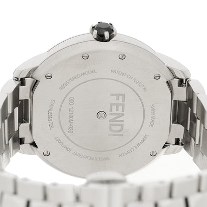 Stainless Steel Mother of Pearl Topaz Spinel 38mm Ishine Rotating Gem Two Tone Quartz Watch Black