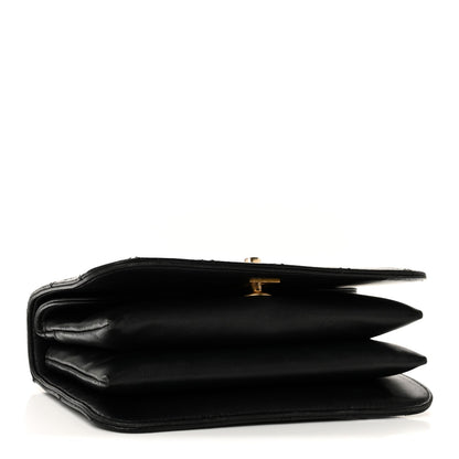 Caviar Quilted Mini Top Handle Flap Black