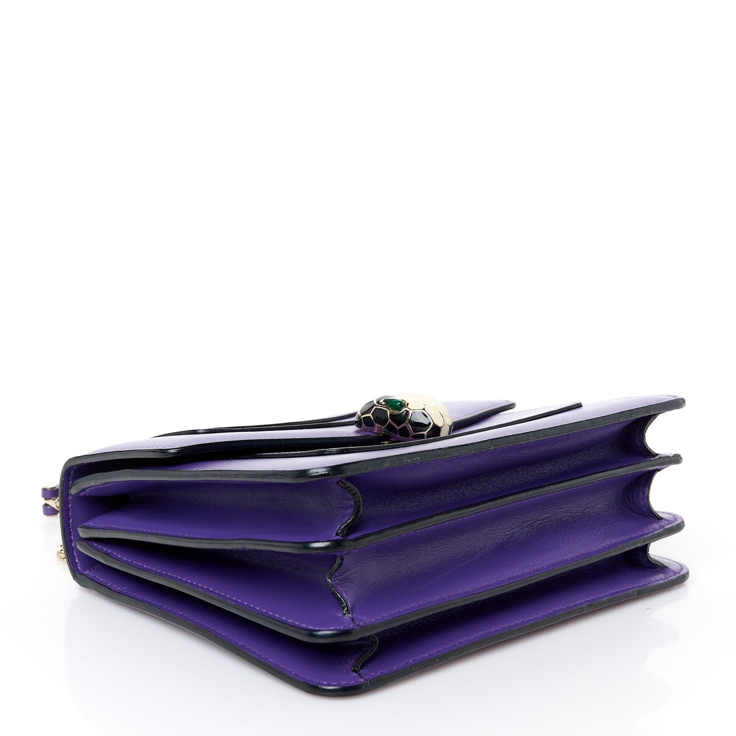 Calfskin Serpenti Forever Top Handle Purple