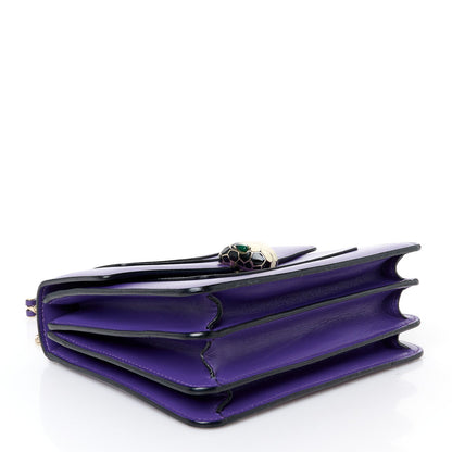 Calfskin Serpenti Forever Top Handle Purple