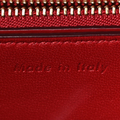 Box Calfskin Medium Classic Box Flap Bag Red