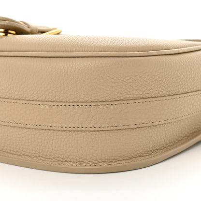 Grained Calfskin Large Bobby Flap Warm Taupe