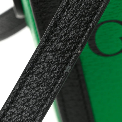 Grained Calfskin Gucci 100 Mini Bag Green