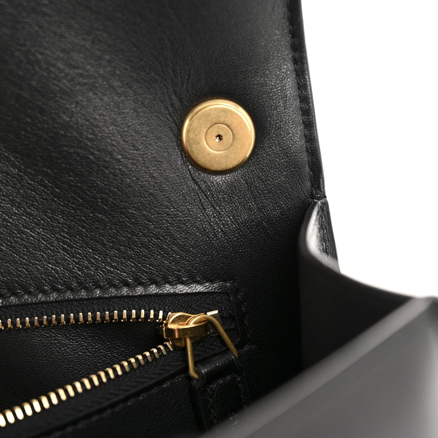 Smooth Calfskin Carre Satchel Black
