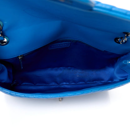 Lambskin Large CC Crossing Flap Blue