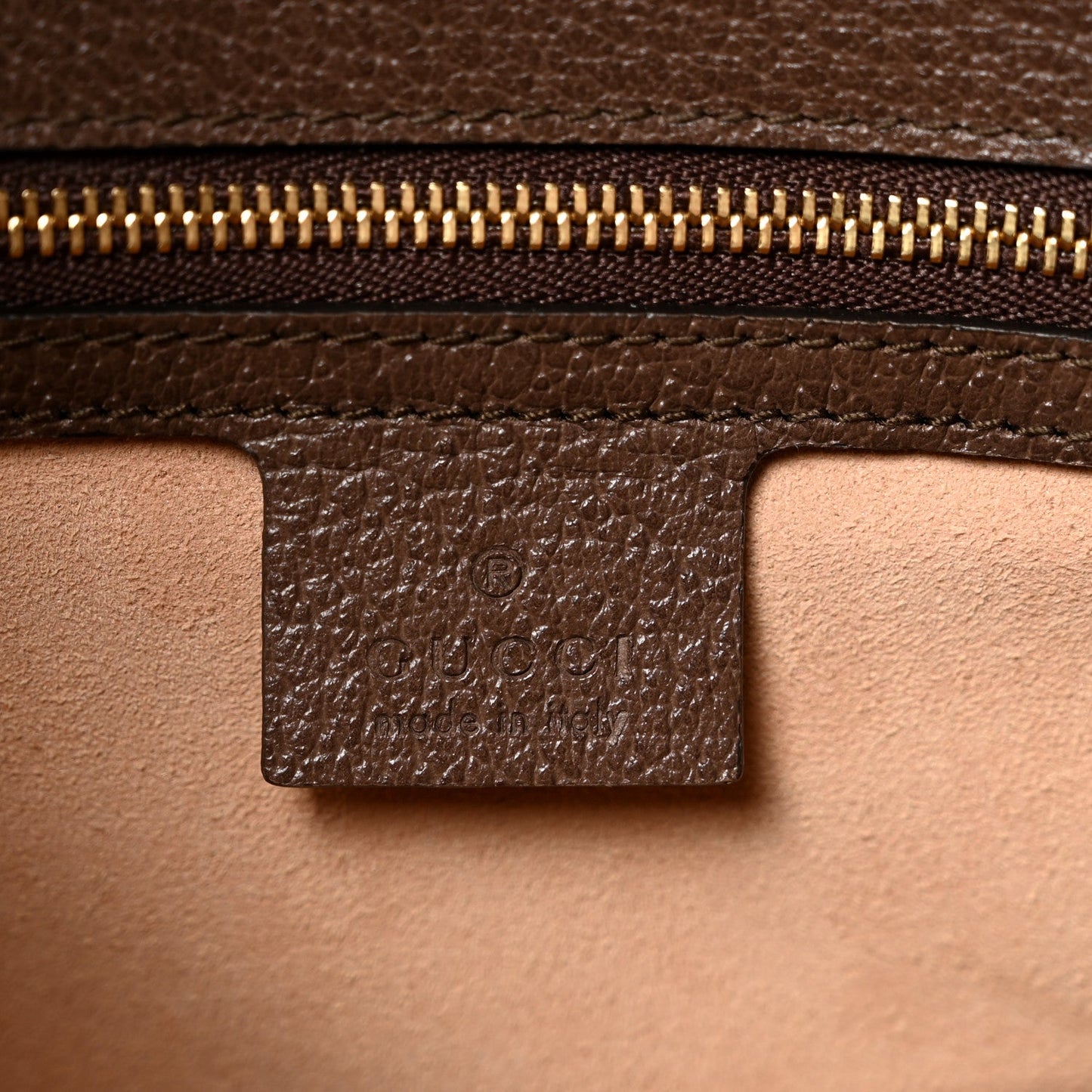 GG Supreme Monogram Web Small Ophidia Flap Messenger Bag Brown