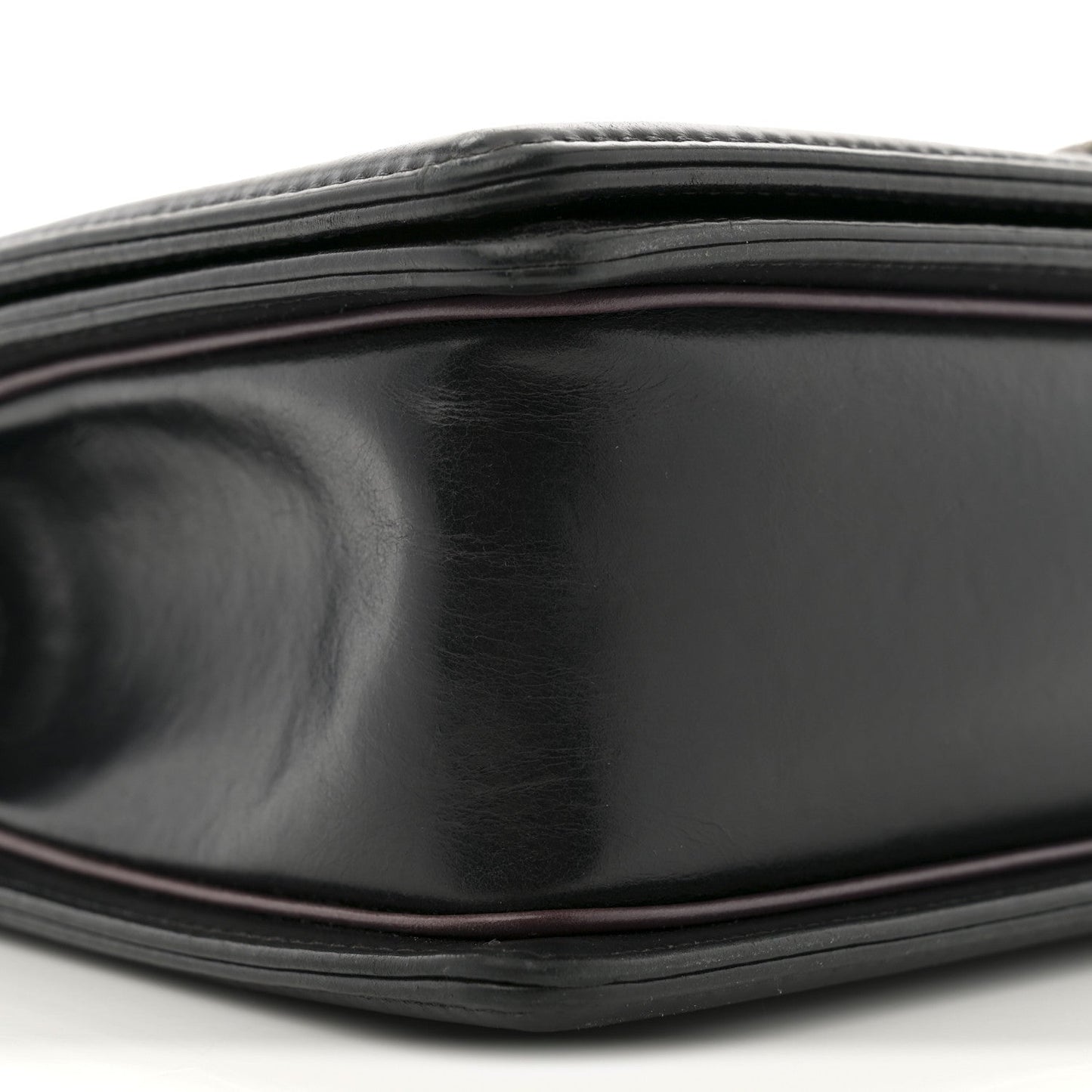 Calfskin Embossed New Medium Paris Salzburg Boy Flap Black
