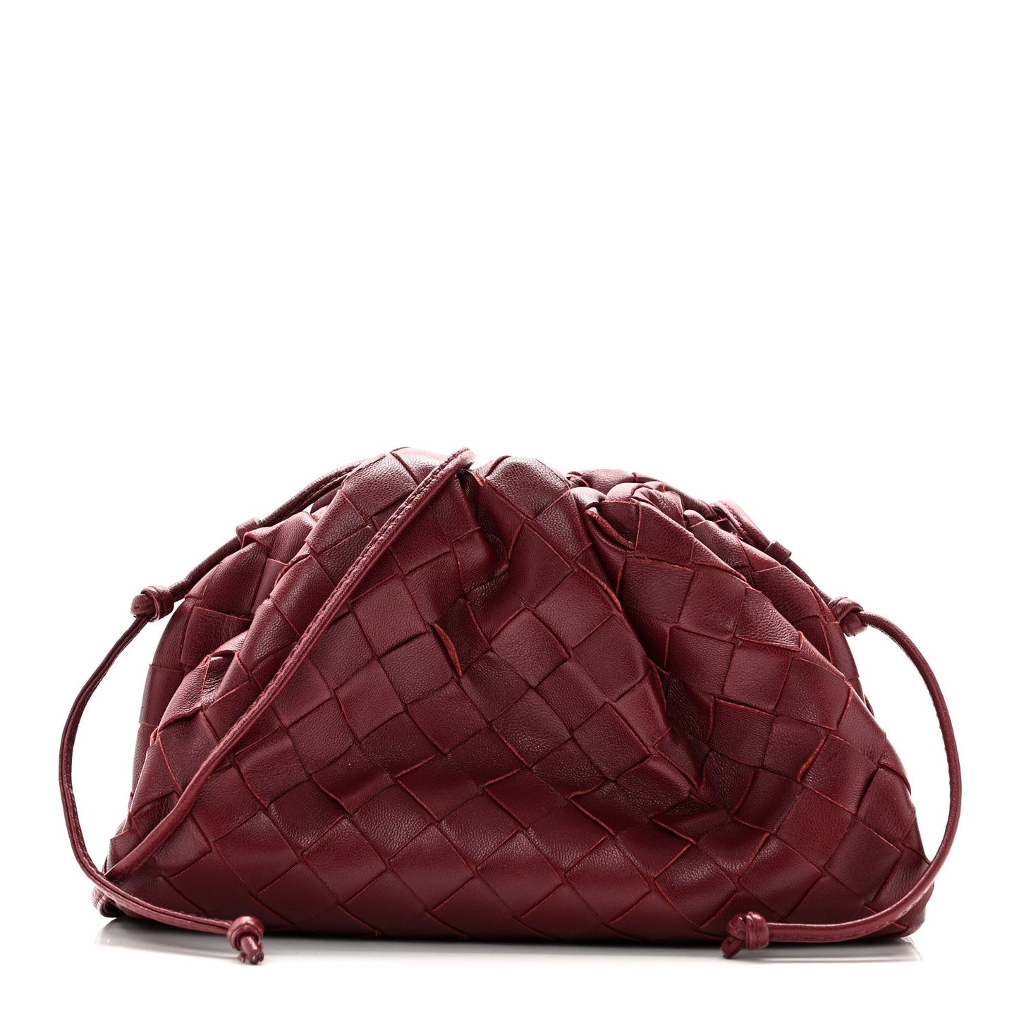 Nappa Intrecciato The Mini Pouch Bordeaux