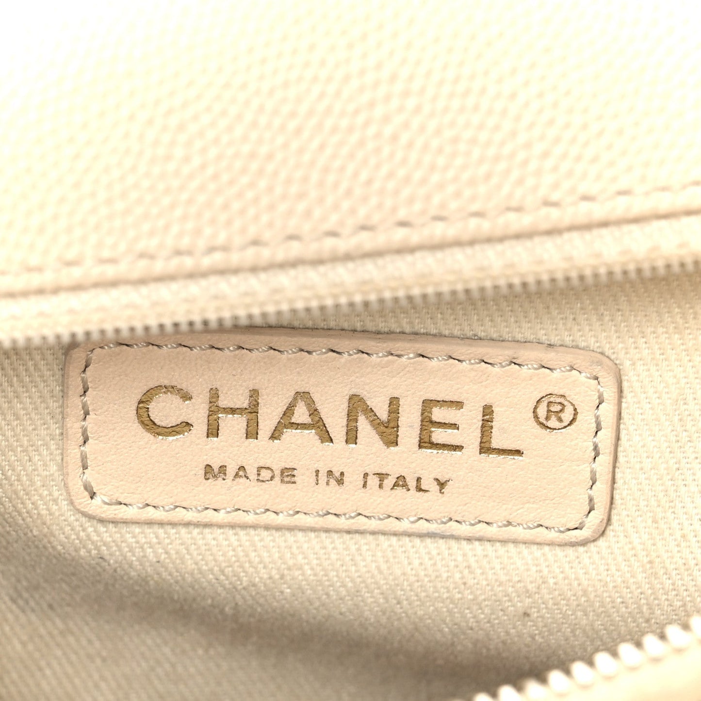 Caviar Lizard Embossed Chevron Quilted Small Coco Handle Flap Beige