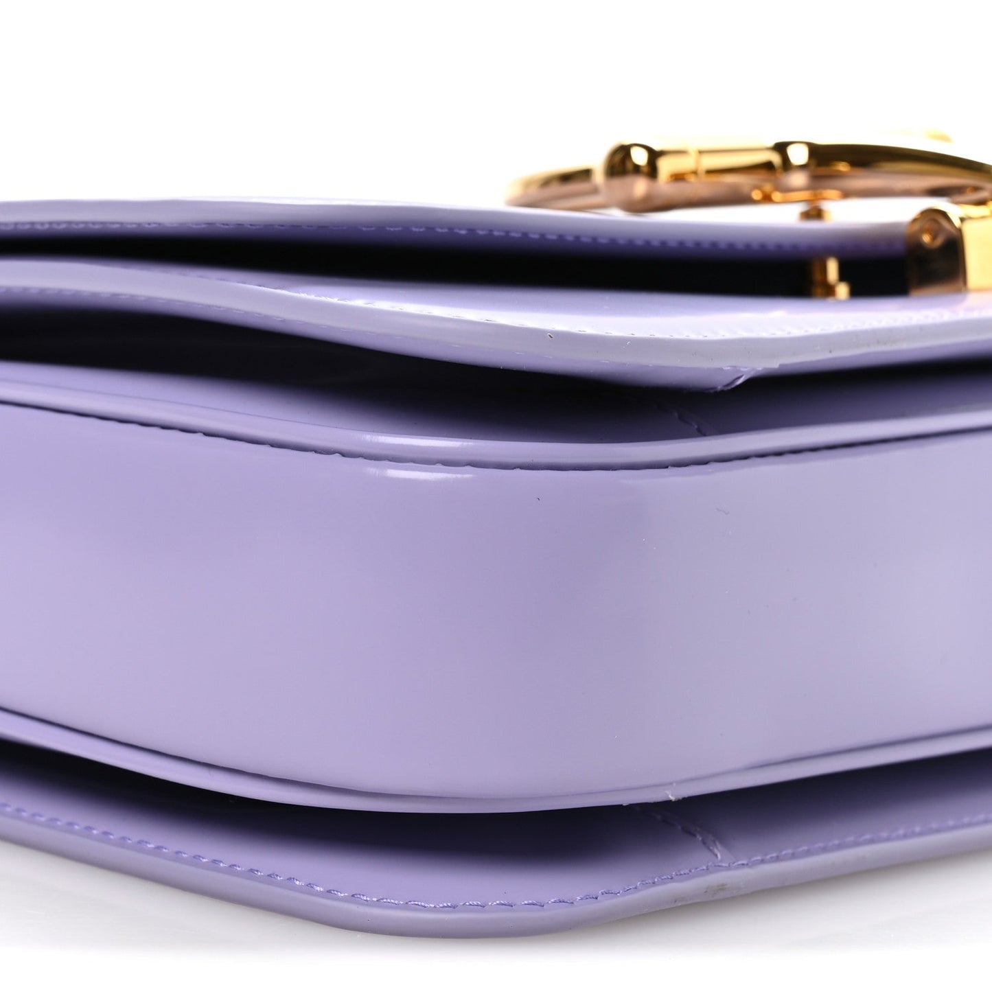 Patent Siena Small Shoulder Bag Lapis