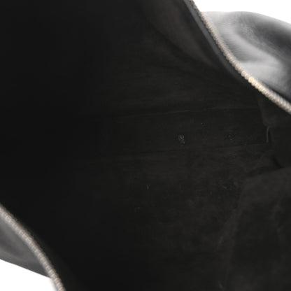 Supple Calfskin Weekend Romy Shoulder Bag Black