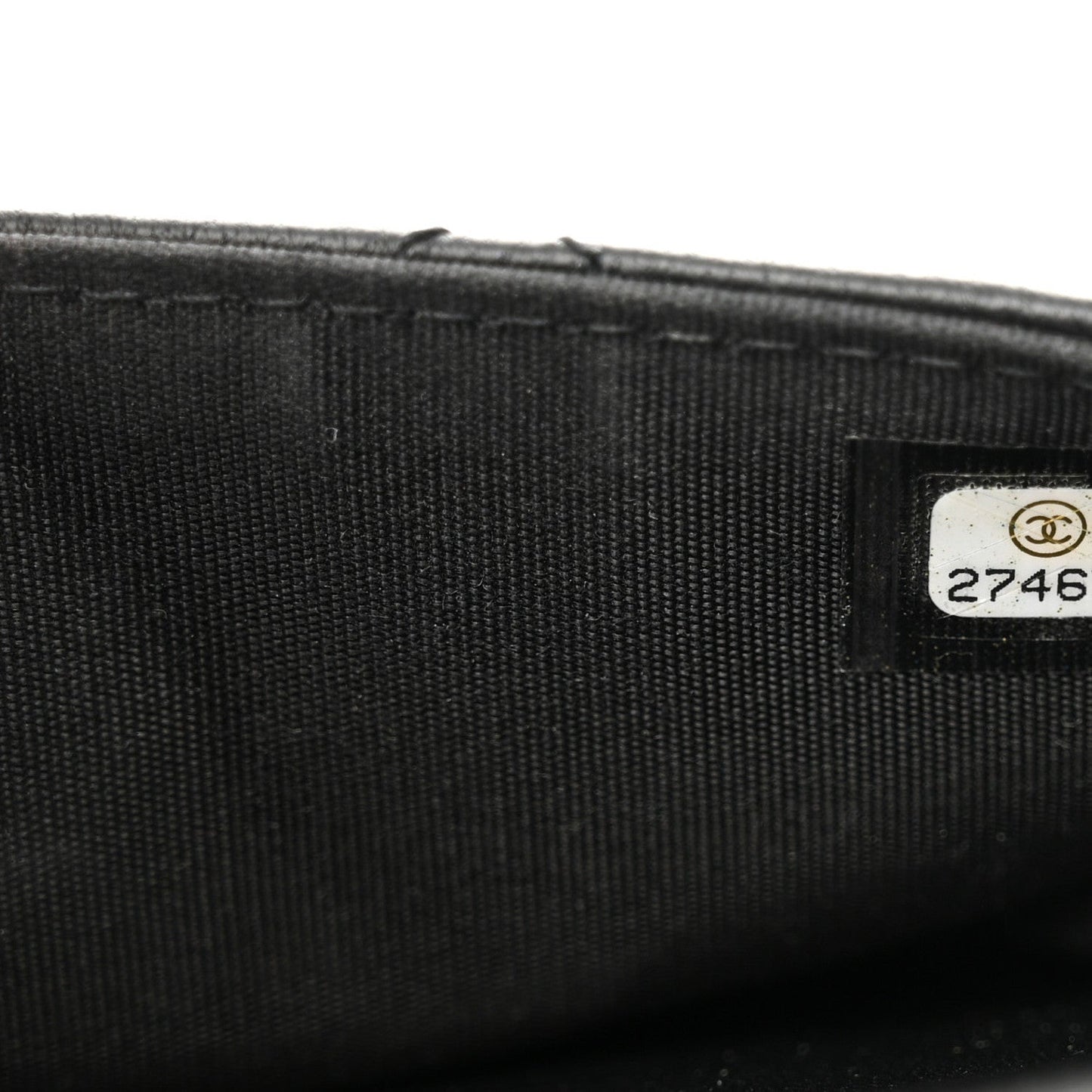 Lambskin Quilted Square Front Pocket Clutch With Chain Black