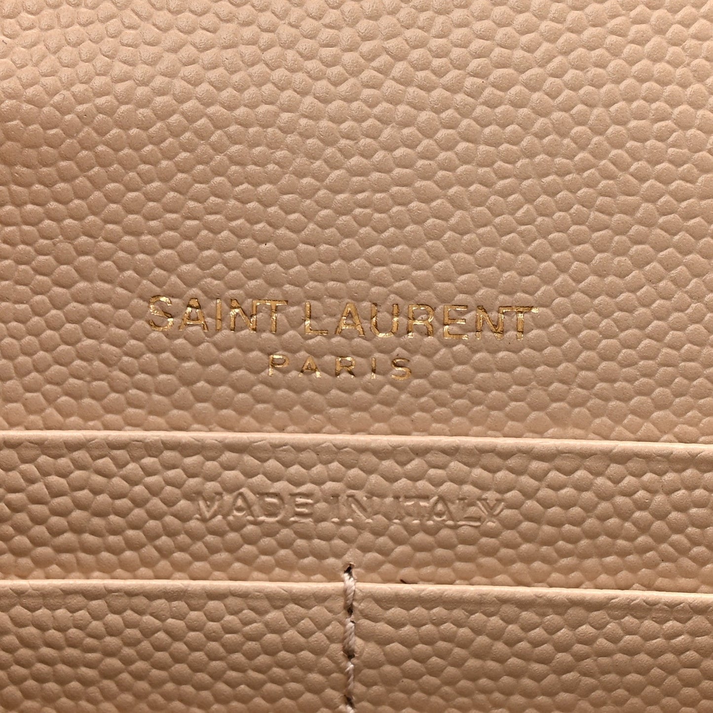 Grain De Poudre Matelasse Chevron Monogram Envelope Chain Wallet Nude Powder
