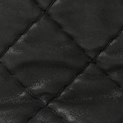 Iridescent Calfskin Quilted Relax CC Camera Case Black