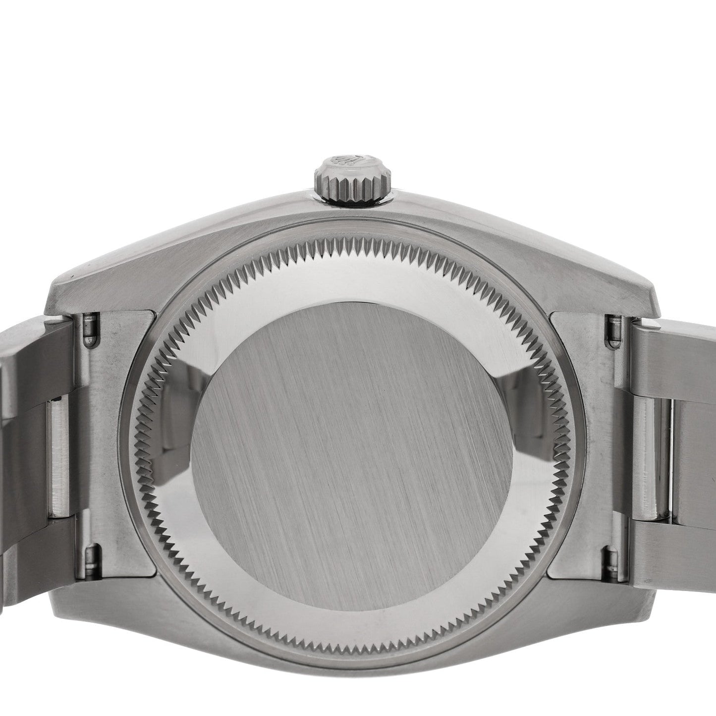 Stainless Steel 18K White Gold Diamond 34mm Oyster Perpetual Date Watch Silver 115234