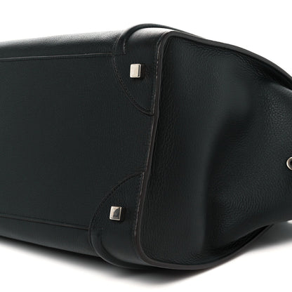 Drummed Calfskin Mini Luggage Black