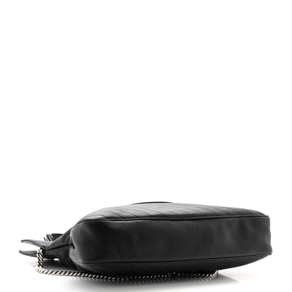 Sakai Be Green Calfskin Diagonal Stitched Medium Blondie Tote Black