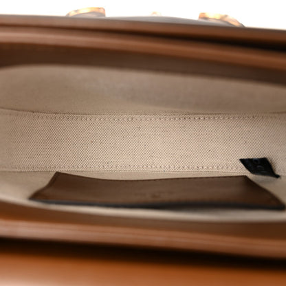 Azalea Calfskin Mini Horsebit 1955 Rounded Shoulder Bag Brown Sugar