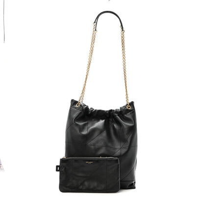Lambskin Matelasse Monogram Large Jamie 4.3 Pochon Black