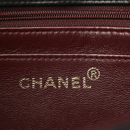 Lambskin Quilted Medium Single Flap Black