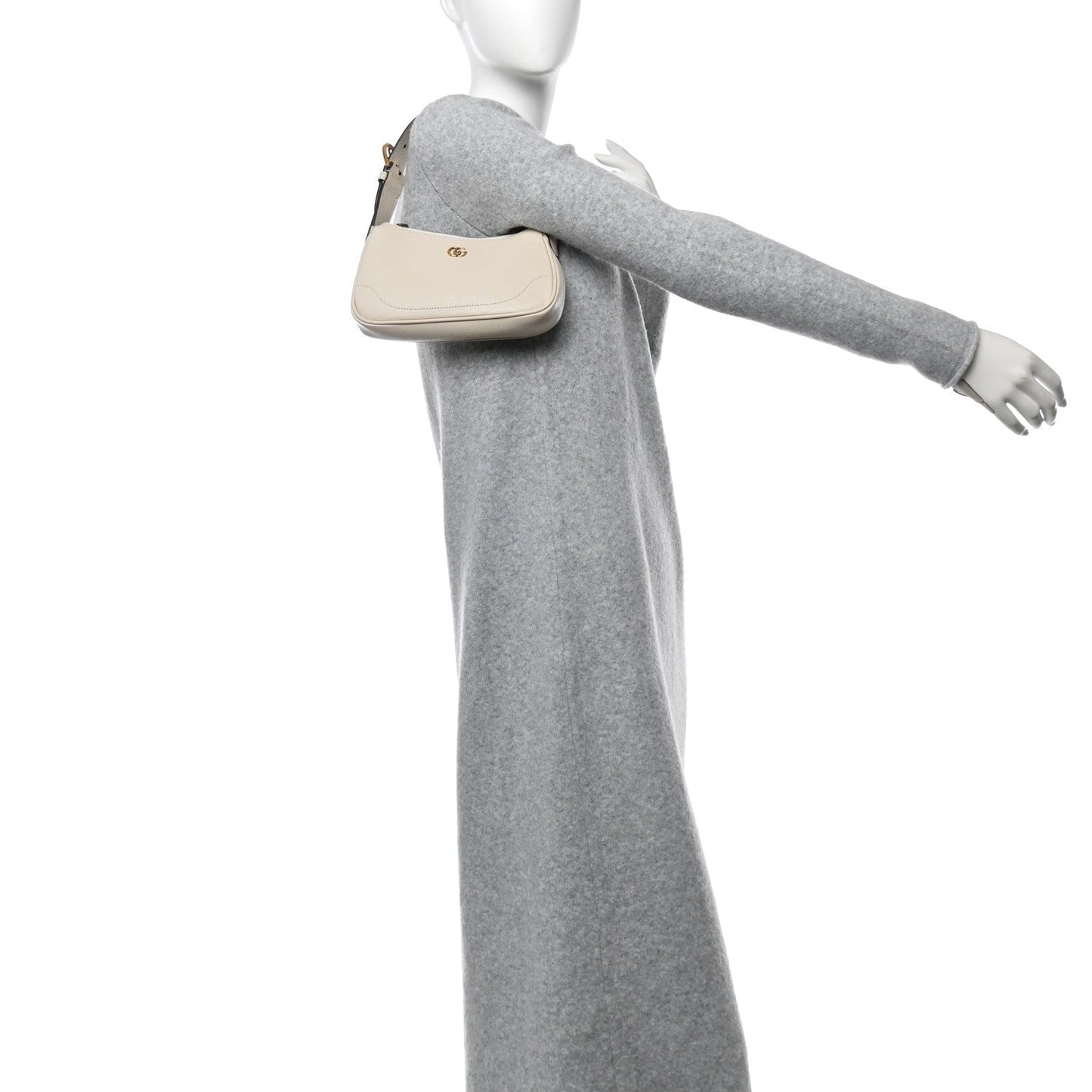 Goatskin Mini Aphrodite Shoulder Bag Mystic White