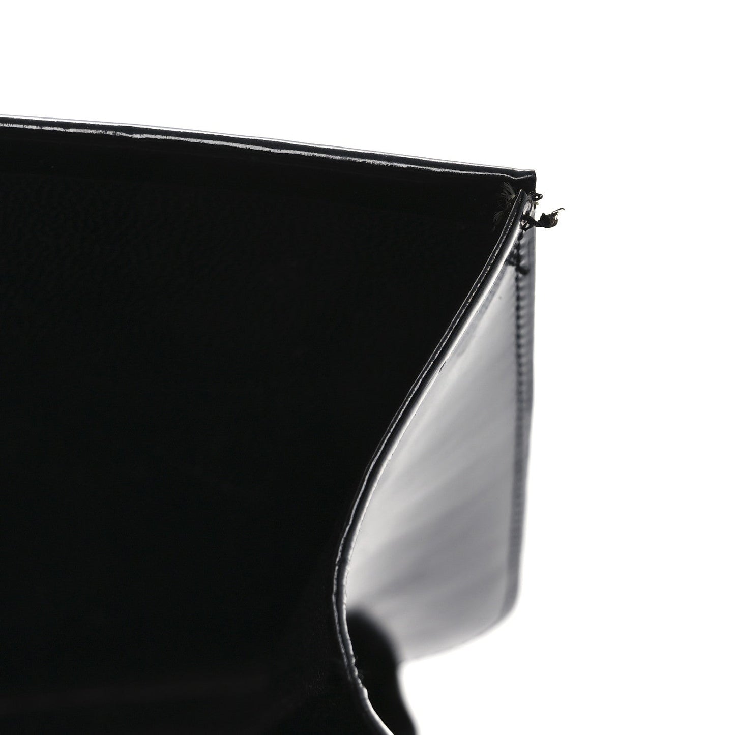 Lambskin Chevron Quilted Small Single Flap Black
