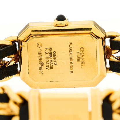 Stainless Steel Lambskin 20mm Chain Premiere Quartz Watch Gold M