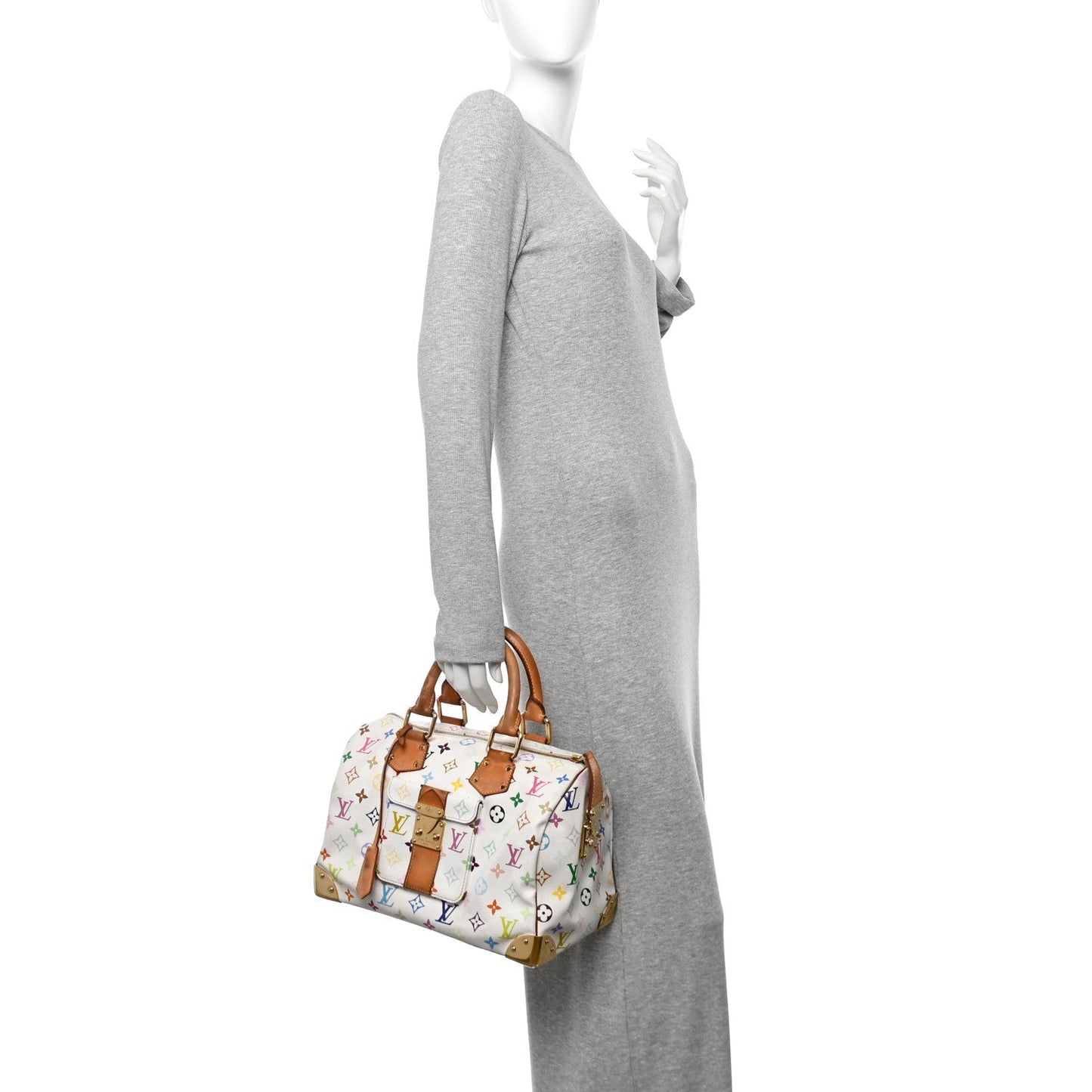 Monogram Multicolor Speedy 30 White