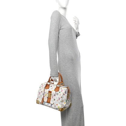 Monogram Multicolor Speedy 30 White