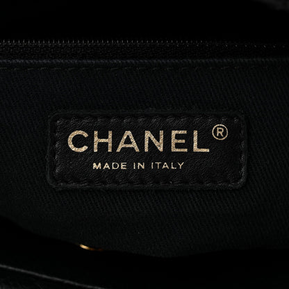 Caviar Quilted Timeless CC Soft Tote Black