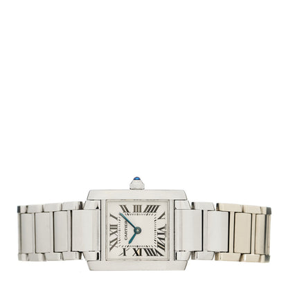 Stainless Steel 20mm Tank Francaise Quartz Watch