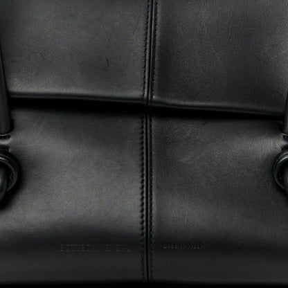 Calfskin Medium Falcon Shoulder Bag Black