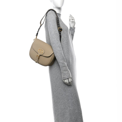 Grained Calfskin Large Bobby Flap Warm Taupe