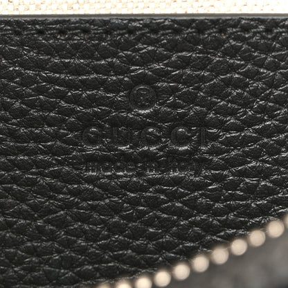 Piuma Calfskin Jumbo GG Embossed Mini Duffle Bag Black