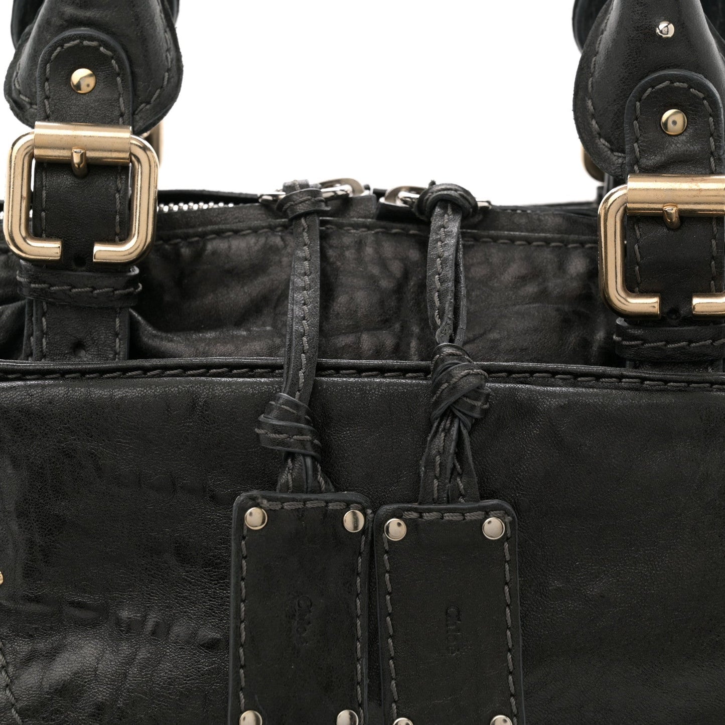 Calfskin Medium Paddington Capsule Satchel Bleu Nuit