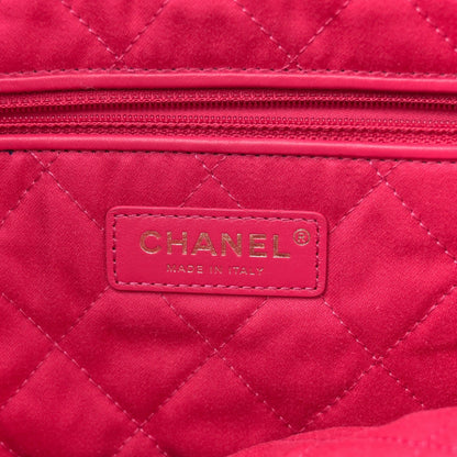 Shiny Calfskin Quilted Small Chanel 22 Fuchsia
