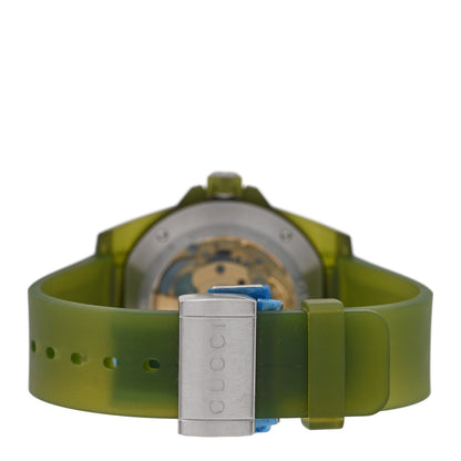 Stainless Steel Rubber 40mm Dive Quartz Watch Green