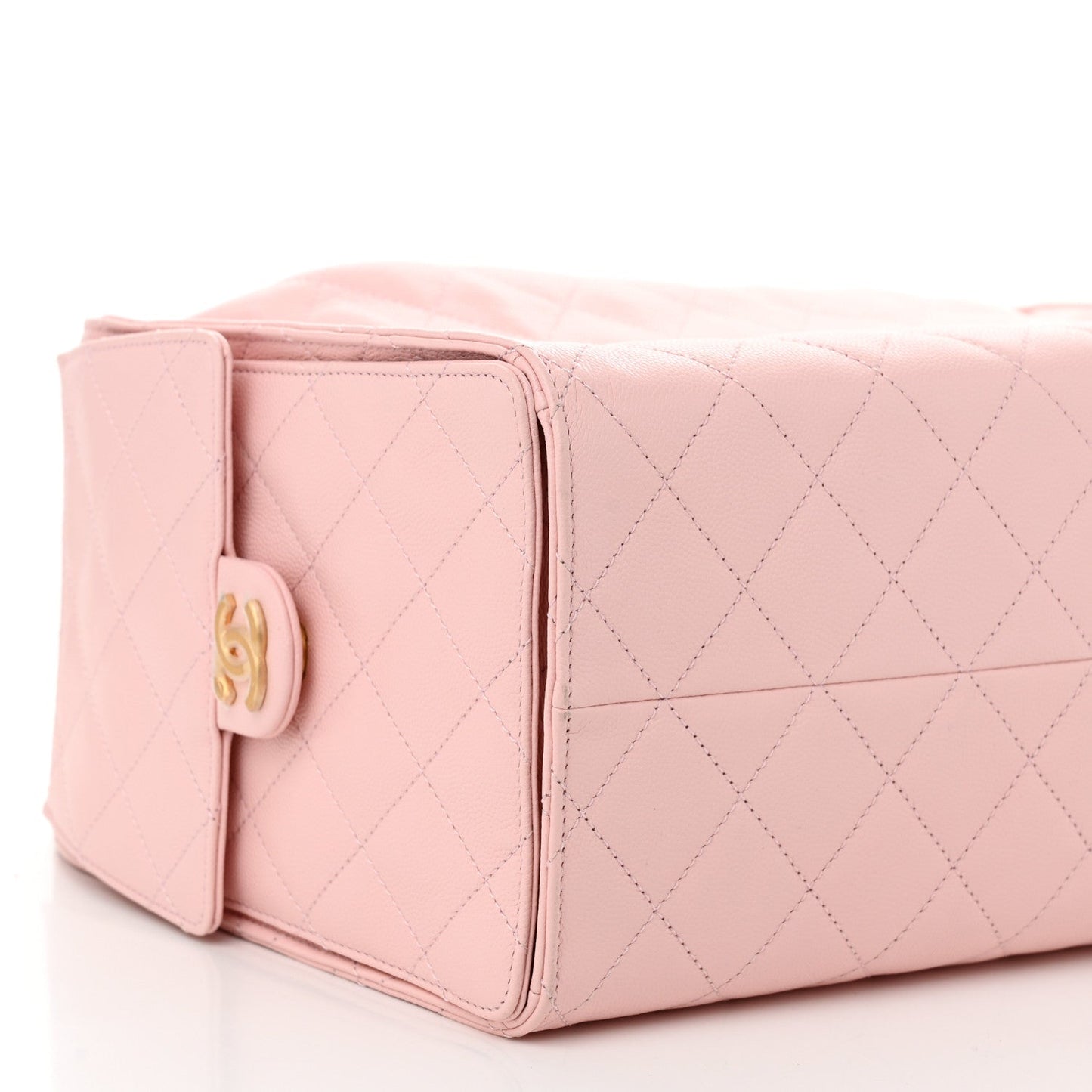 Caviar Quilted Medium Chanel 25 Handbag Light Pink