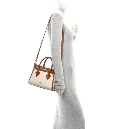 Canvas Calfskin Monogram On My Side PM Caramel Tan