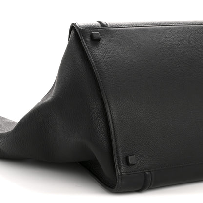 Grained Calfskin Medium Phantom Luggage Black