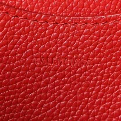 Grained Calfskin Neo Classic Gold Hardware Nano City Crossbody Medium Red
